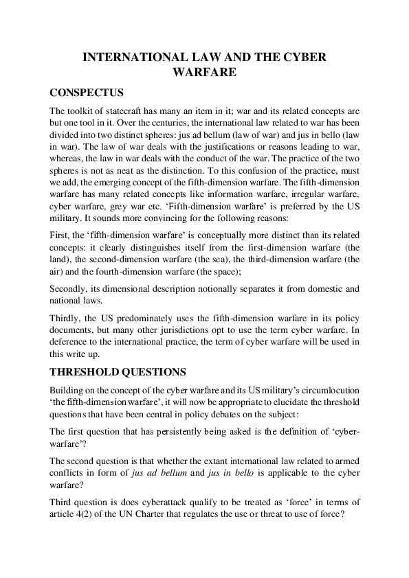 Cyber warfare journal picture