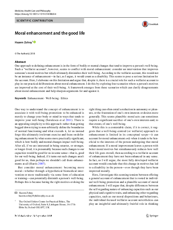 Enhancement philosophy essay picture
