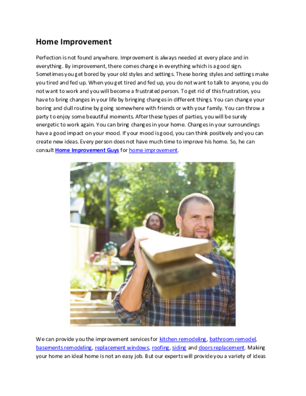 (PDF) Home Improvement.pdf thehomeimprovement guys Academia.edu