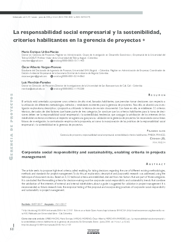  PDF La Responsabilidad Social Empresarial Y La Sostenibilidad 