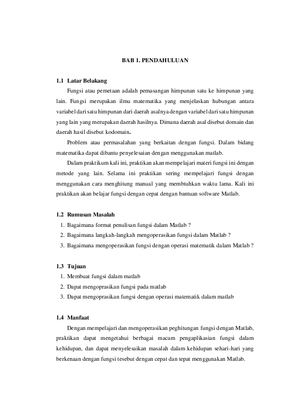 Doc Laporan Praktikum Matlab Fungsi