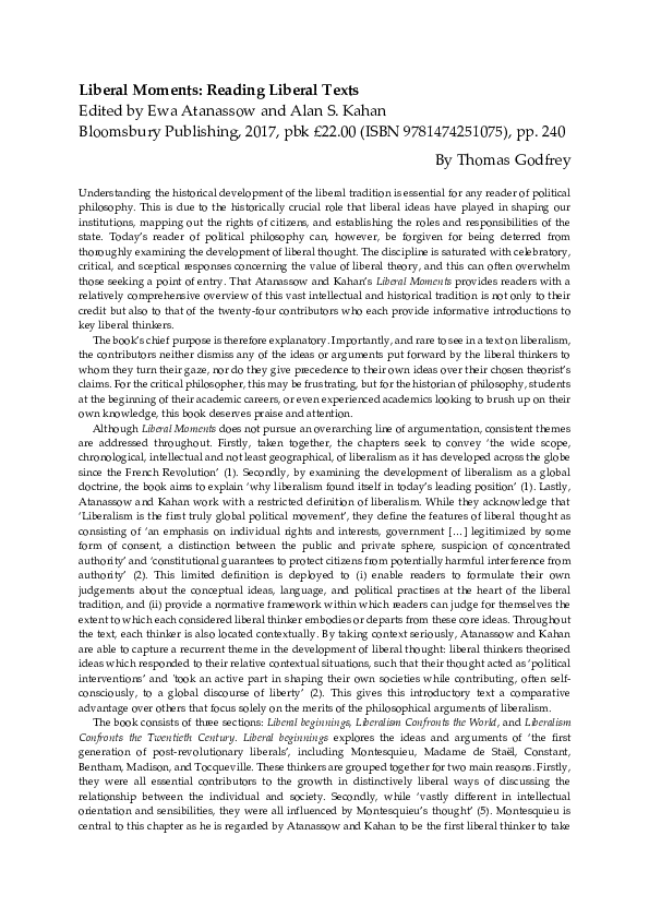 What is liberal tradition picture