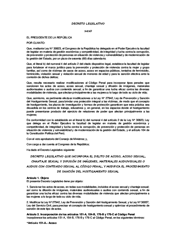 (DOC) DECRETO LEGISLATIVO 1410 Fernanda Vargas Academia.edu (DOC) DECRETO LEGISLATIVO 1410 Fernanda Vargas Academia.edu