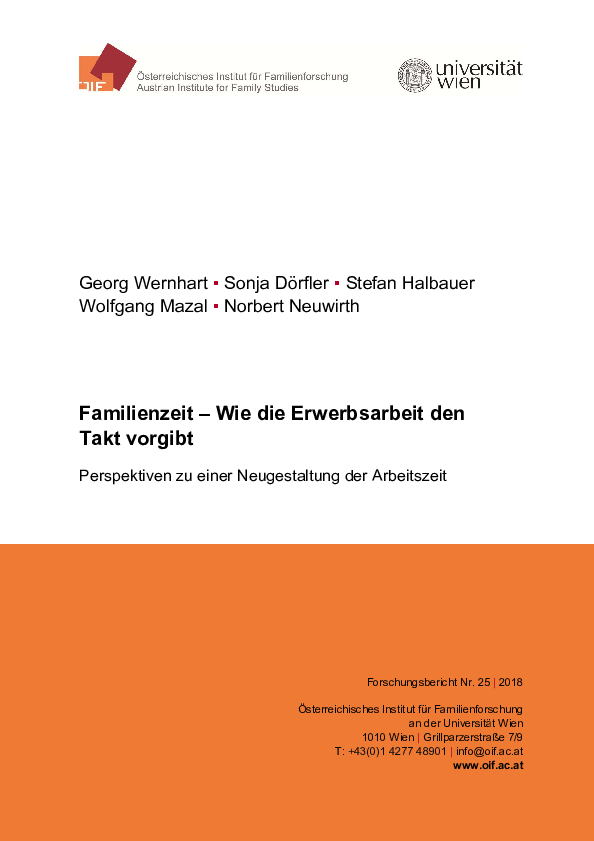 Pdf Familienzeit Wie Die Erwerbsarbeit Den Takt Vorgibt