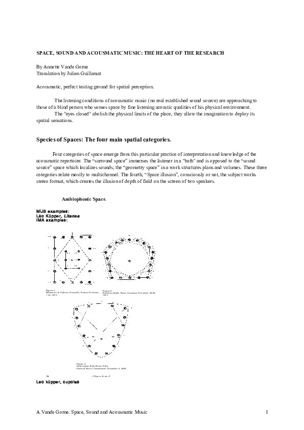 (PDF) SPace, sound and Acousmatic music completed+illustrations