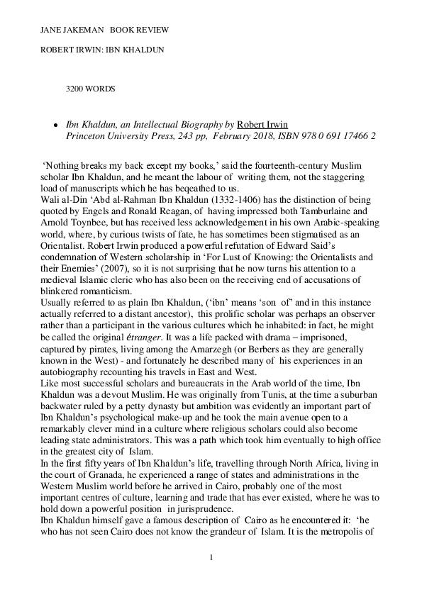 Ibn khaldun philosophy image