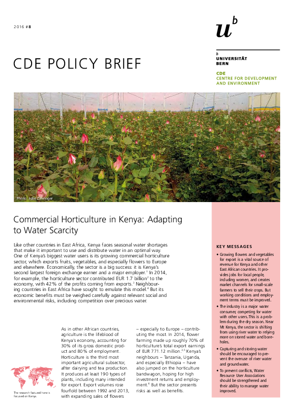 (PDF) Commercial Horticulture in Kenya : Adapting to Water Scarcity