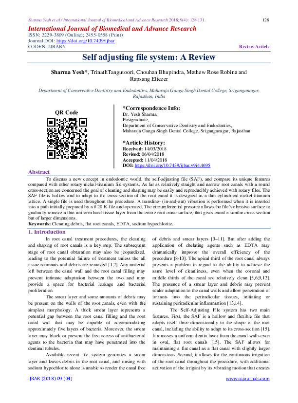 (PDF) Self adjusting file system A Review Scholar Science Journals