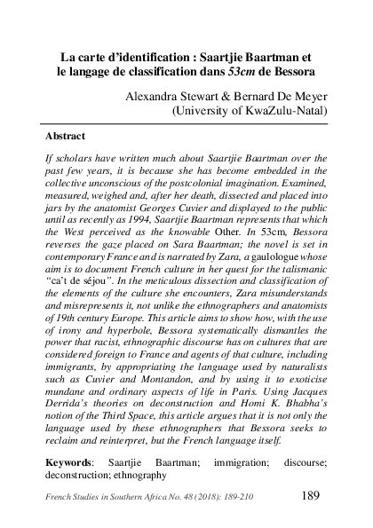 Sarah baartman remains in museum image