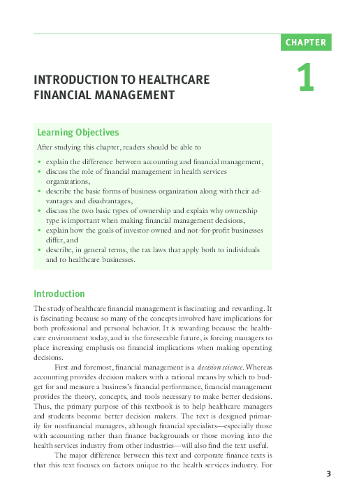 (PDF) The Healthcare Environment - Healthcare Financial Management