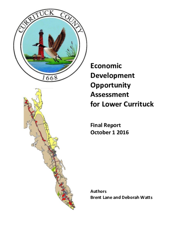 (PDF) Economic Development Opportunity Assessment for Lower Currituck