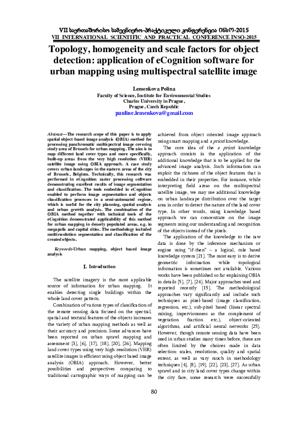 (PDF) Topology, Homogeneity and Scale Factors for Object Detection ...