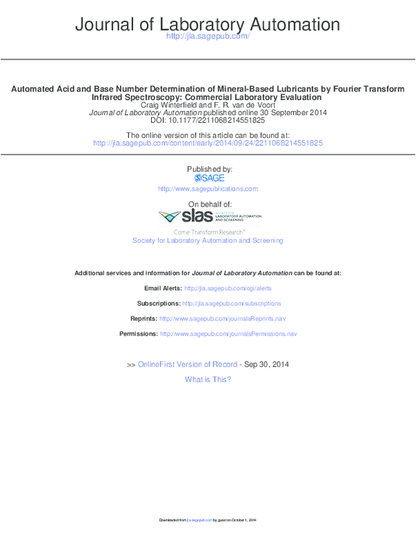 (PDF) 175 2007 Demystifying and understanding lubricants using FTIR