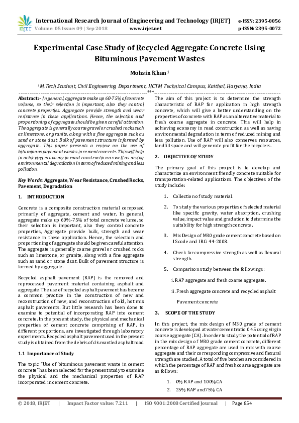 Recycled concrete picture