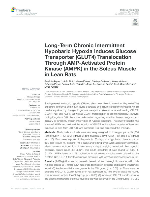 (PDF) Long-Term Chronic Intermittent Hypobaric Hypoxia Induces Glucose ...