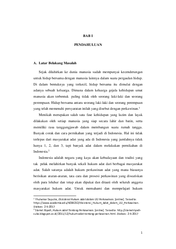 Doc Hukum Perkawinan Adat Di Indonesia