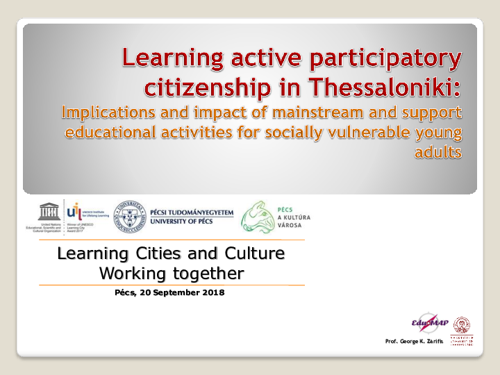 (PPT) Learning active participatory citizenship in Thessaloniki ...