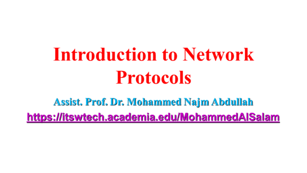 (PPT) Introduction to Network Protocols