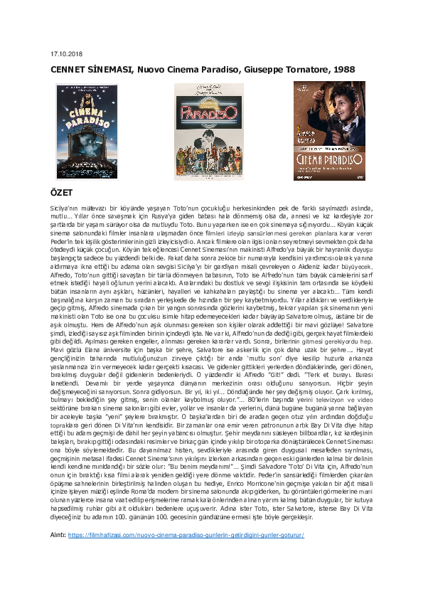 Cinema paradiso movie image