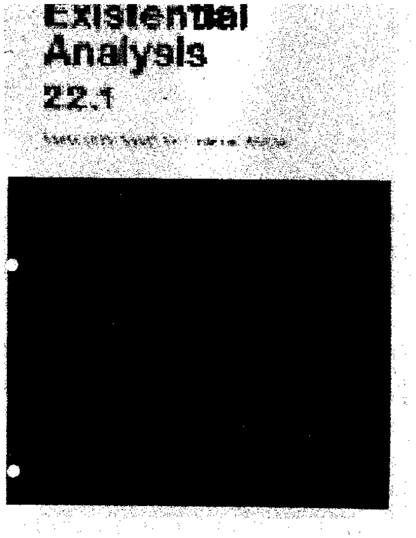 (PDF) Existential Analysis. The Seeking of Noetic Goals Scale (SONG ...