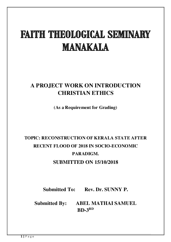 Case study on kerala flood image