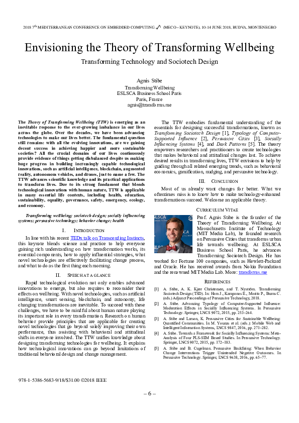 (PDF) Envisioning the Theory of Transforming Wellbeing Transforming ...