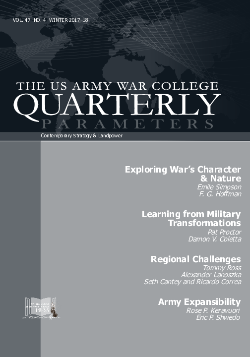 (PDF) Lessons Unlearned: Army Transformation and Low-Intensity Conflict