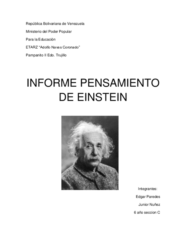 (PDF) Pensamiento de einstein Gydex WP Academia.edu (PDF) Pensamiento de einstein Gydex WP Academia.edu