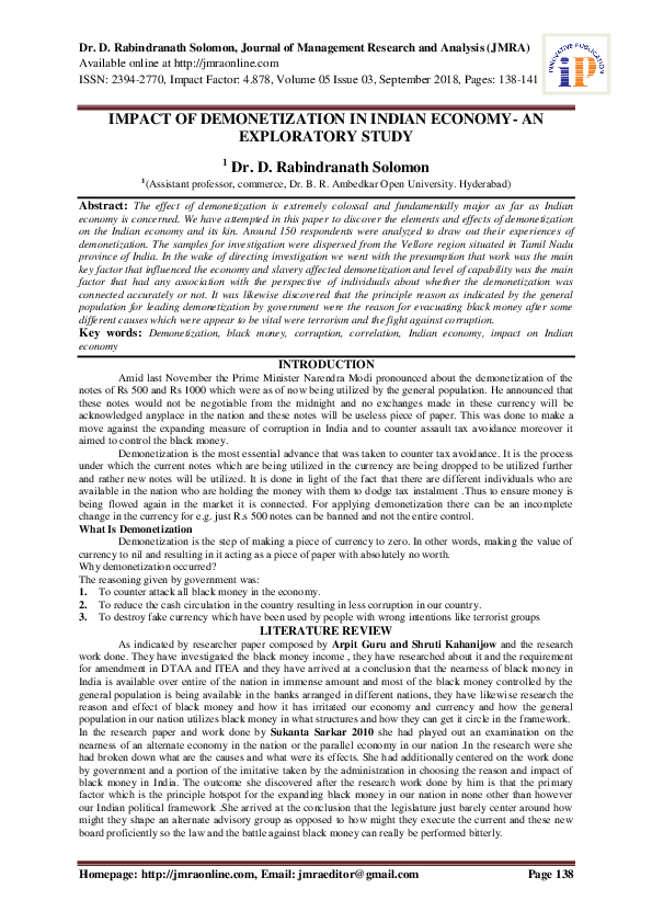 Case study on demonetization in india pdf picture