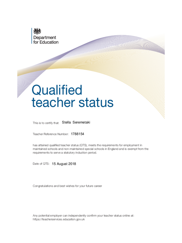 (PDF) QTS Certificate Stella Seremetaki Stella Seremetaki Academia.edu