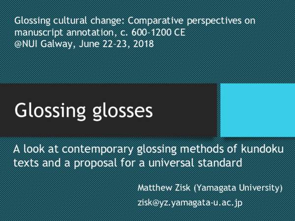 (PPT) Glossing glosses: A look at contemporary glossing methods of ...