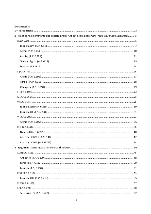 (PDF) L'arte della variazione negli epigrammi anatematici di Antipatro