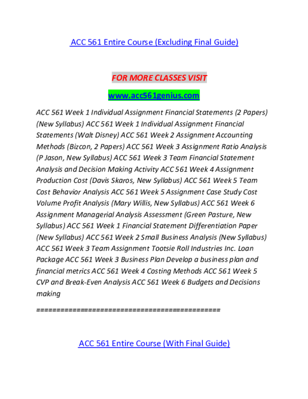 Essay on acc 561 students guide tutorialrankcom 03 image