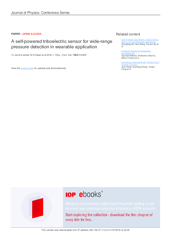 (PDF) A self-powered triboelectric sensor for wide-range pressure ...