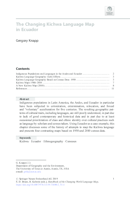Kichwa Research Papers Academia Edu