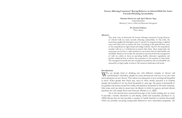 Milk tea introduction picture