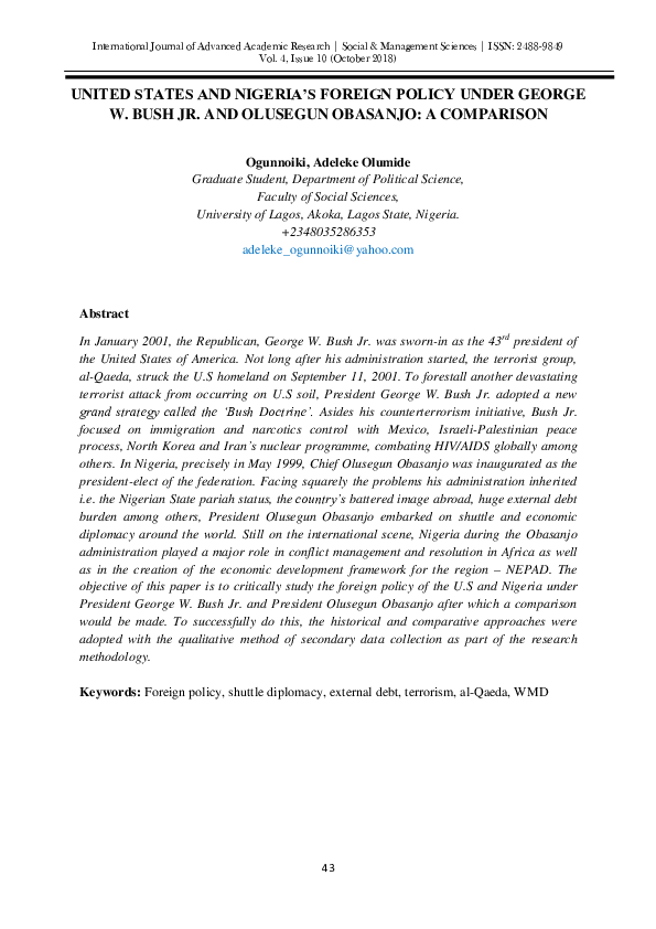 Obasanjo essay picture