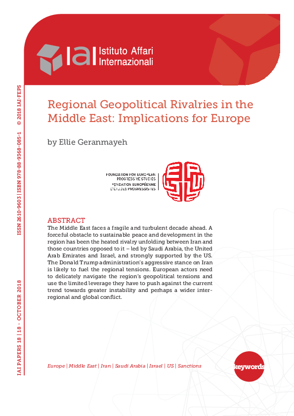 (PDF) Regional Geopolitical Rivalries in the Middle East: Implications ...