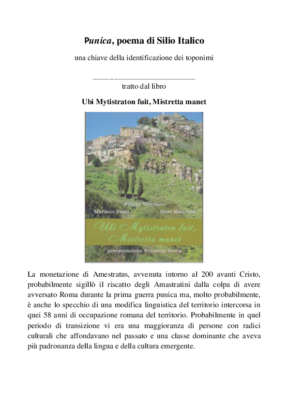 (PDF) Punica, poema di Silio Italico