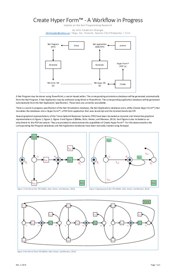(PDF) Create Hyper Form™ -A Workflow in Progress Update on the Net ...