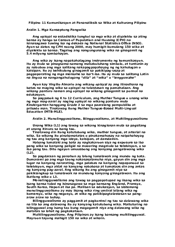 Ilang wika ang meron sa pilipinas 2020 image