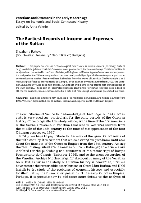 Hilâl 6 e- The Earliest Records of Income and Expenses of the Sultan