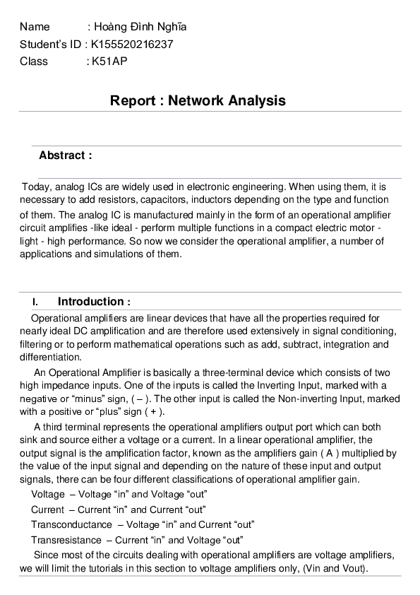 (PDF) Report Network Analysis Đích Hoàng Đình Academia.edu