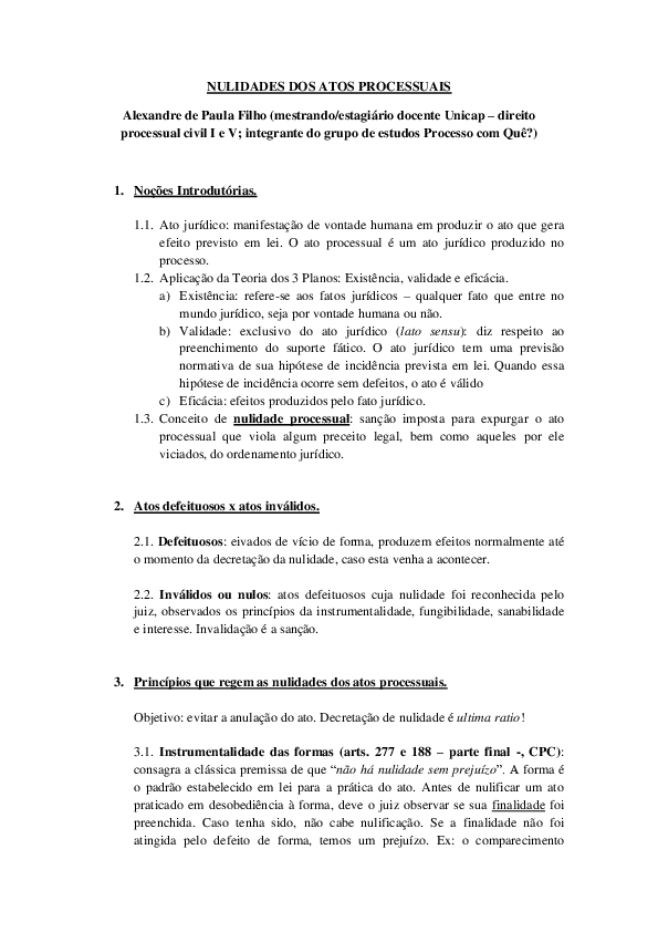 A Instrumentalidade Do Processo Pdf