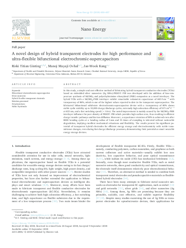 (PDF) A novel design of hybrid transparent electrodes for high ...