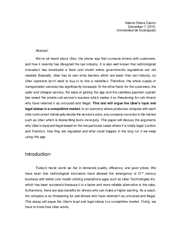 Economic benefits of uber picture