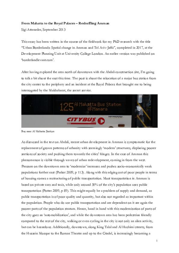 Pdf From Mahatta To The Royal Palaces Reshuffling Amman Sigi