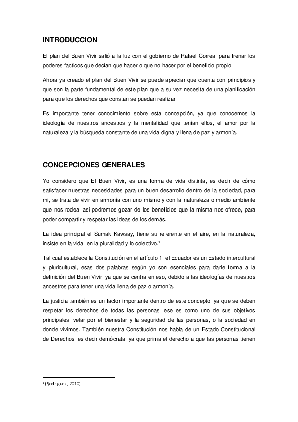 (DOC) El Buen Vivir o Sumak Kawsay (3) BRYAN VERDE Academia.edu