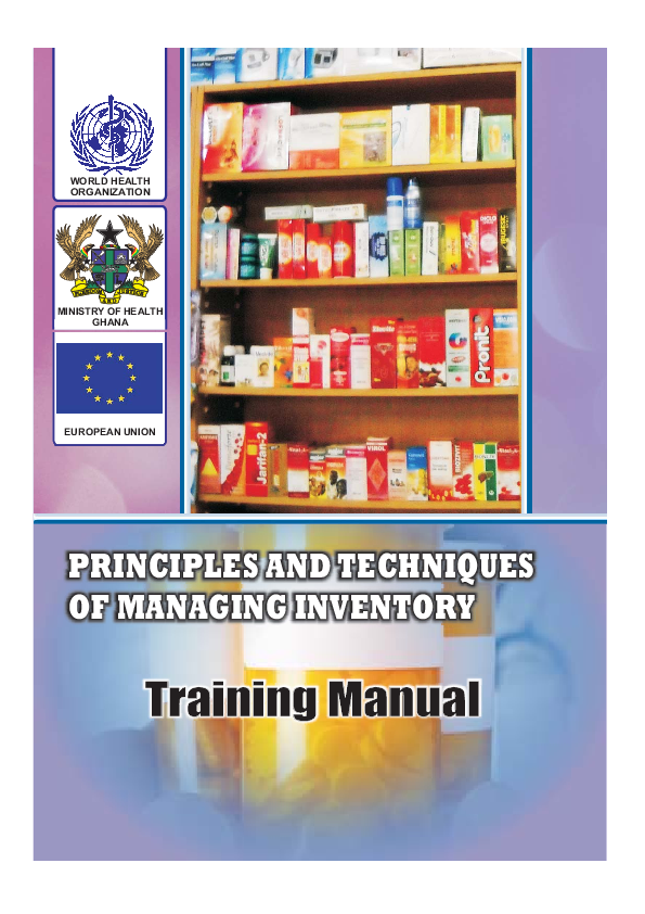 (PDF) PRINCIPLES AND TECHNIQUES OF MANAGING INVENTORY Training Manual ...