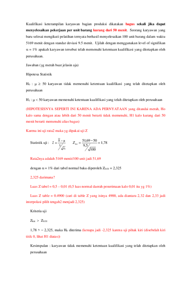 (DOC) CONTOH PENGUJIAN HIPOTESIS  Sarah Sumiati  Academia.edu